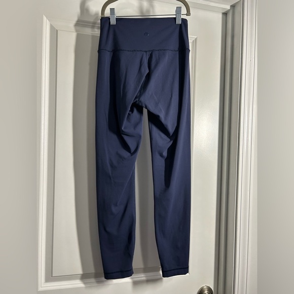 Lululemon Navy Blue High-Waisted Leggings-Size 4 - Picture 2 of 2